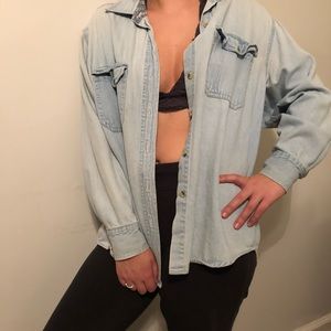 Light Wash Button Up